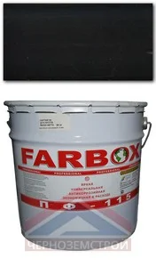Эмаль ПФ-115 черная 20 кг Farbox "БРИЦ"