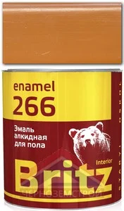 Эмаль ПФ-266 желто-коричневая 1,9 кг ТУ "БРИЦ"