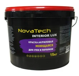 Краска Novatech Interior LUX моющаяся 15 кг