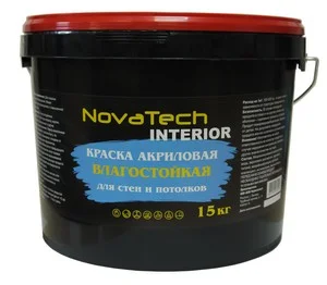 Краска Novatech Interior д/стен и потолков 15 кг