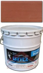 Грунт ГФ-021 ГОСТ красно-коричневый 20 кг быстросохнущий "Бриц"