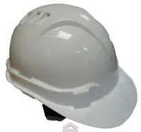 Каска защитная из ударопрочной пластмассы, белая