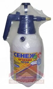 Пропитка "Сенеж ОГНЕБИО ПРОФ" 2,4 кг I и II группа защиты экспресс, помпа