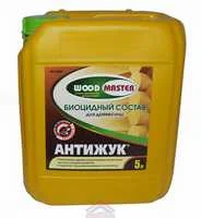 Состав биоцидный пропиточный для древесины "WOODMASTER" АНТИЖУК 5 л 