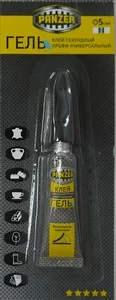 Клей секундный PANZER "ПРОФИ" Универсальный ГЕЛЬ 3 г.