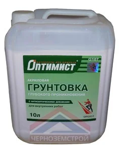Грунтовка G107 "Оптимист" 10 л зел. эт.