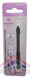 Сверло по керамике и стеклу "Hagwert" 8 мм