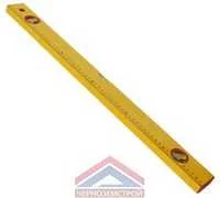 Уровень алюминиевый 600мм, 3 глазка, с линейкой "Yellow"