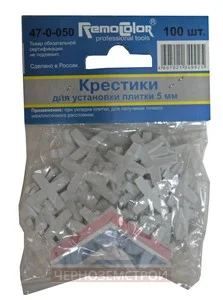 Крестики 3 мм для кладки плитки 100 шт