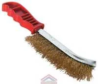 Щетка латунная с пластмассовой ручкой