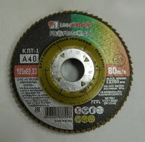 Круг Лепестковый Торцевой зерно №40 Р 40 d 125х22,0мм Луга