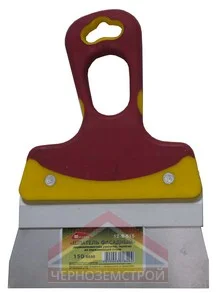 Шпатель 150 мм нержавеющая сталь, пластиковая 2-х компонентная ручка