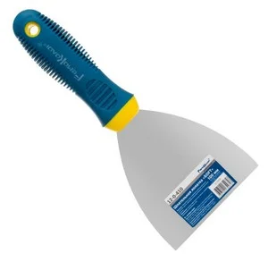 Шпатель 100 мм нерж. сталь, зеркальное полотно, 2-х компонентная ручка "SOFT"