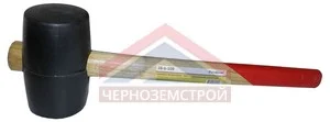 Киянка резиновая, деревянная рукоятка, 680г