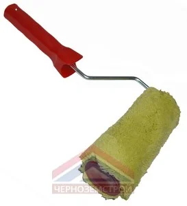 Валик акриловый с ручкой 140 мм, ворс 12мм, d 48 мм "КЕДР"