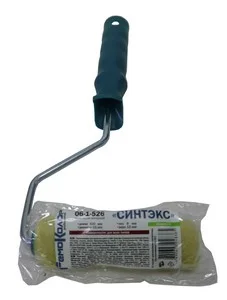 Валик-мини полиакрил с ручкой 100мм d 15мм "СИНТЕКС" С рукояткой