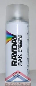 Лак аэрозоль Акриловый Матовый 520мл "RAYDAY"
