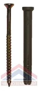 Дюбель-гвоздь SM-L 6х60 потайной бортик 10 шт