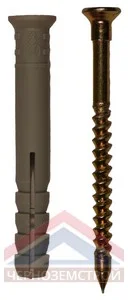 Дюбель-гвоздь SM-L 8х60 потайной бортик 100 шт