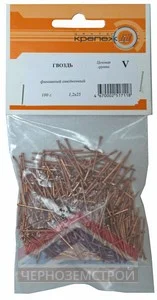 Гвоздь финишный омедненный 1,2х25 100 г