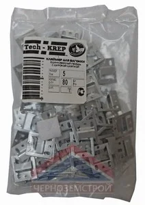 Кляймер для вагонки № 5 80шт/уп