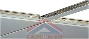 Кассета потолочная AP600A6/45°/Т-24 белый матовый А902, А903 rus Эконом кр. Tegular