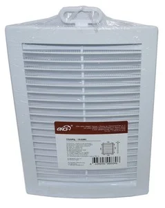 Решетка вентил. с москитной сеткой 150х200 мм бел.