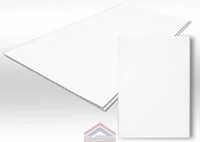 Откосная ПВХ панель белая матовая 37,5 см х 3,0 м