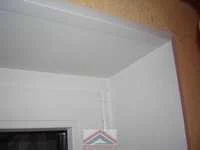 Откосная ПВХ панель белая матовая 37,5 см х 3,0 м