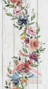 Панель ПВХ Кантри Шиповник декор 0,25х2,7 м 8мм