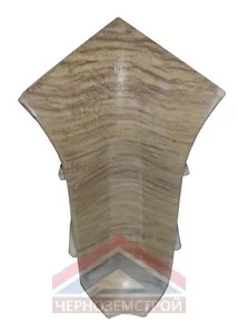 825 Дуб пальмира угол внутренний к плинтусу ПВХ "WIMAR"