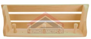 Полка большая с вешалкой 5 креплений ПБВ-5