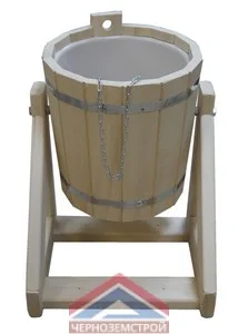 Обливное устройство с пластиковой вставкой 10 л липа