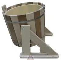 Обливное устройство Зебра с пластиковой вставкой 16 л липа