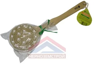 Щетка деревянная, комбинированная с массажером 41см