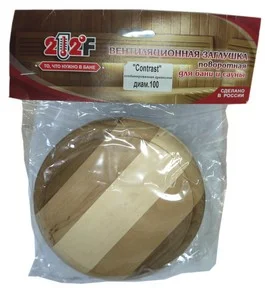 Вентиляционная заглушка d 100мм комбинированная древесина