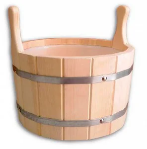 Шайка 2-ручки 12 л с пластмассовой вставкой ШДП-12