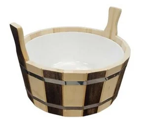 Шайка 2-ручки 15 л Термо с пластмассовой вставкой ШПТ-15