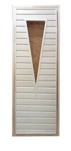 Дверь липа со стеклом 1900 х 700 с коробкой сорт А "Треугольник"