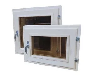 Форточка 60х60 двойное стекло бронза липа