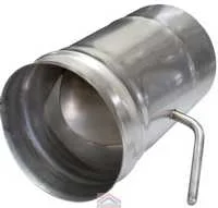 Шибер d 115 нержавеющая сталь 0,8 мм