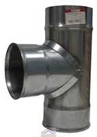 Тройник-Д 90* нержавеющая сталь 0,8 мм d 130