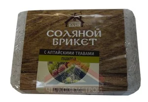 Соляной брикет "Соляная баня" с Алтайскими травами "Пихта" 1,35кг