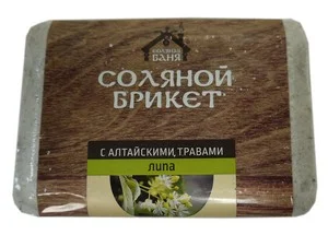 Соляной брикет "Соляная баня" с Алтайскими травами "Липа" 1,35кг