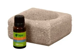 Набор для бани и сауны соляной испаритель, эфирное масло Пихта 15 мл Банные штучки