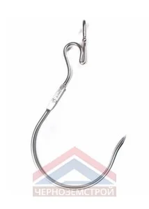 Крюк нерж.ст. 304 29*15см ручка тип 1 холодная ковка
