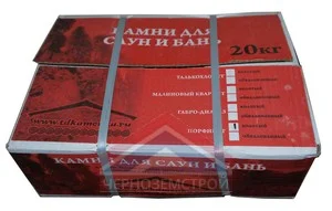 Камни для сауны Порфирит коробка20кг колотый