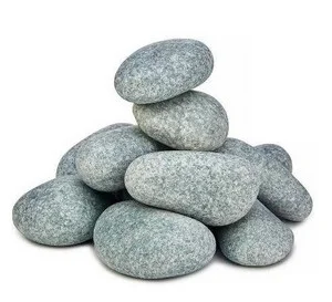 Камни Жадеит 10 кг шлифованный ф 70*100 Ведро