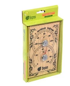 Термометр с гигрометром "С ЛЕГКИМ ПАРОМ" Банные Штучки