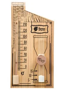 Термометр для бани с песочными часами "Банные Штучки"